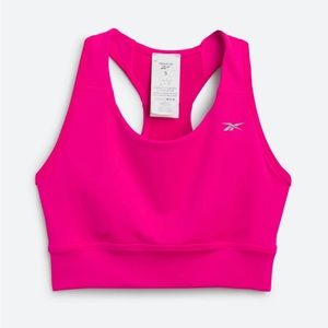 Reebok Running Essentials High Impact Pink Sports Bra in Size XS